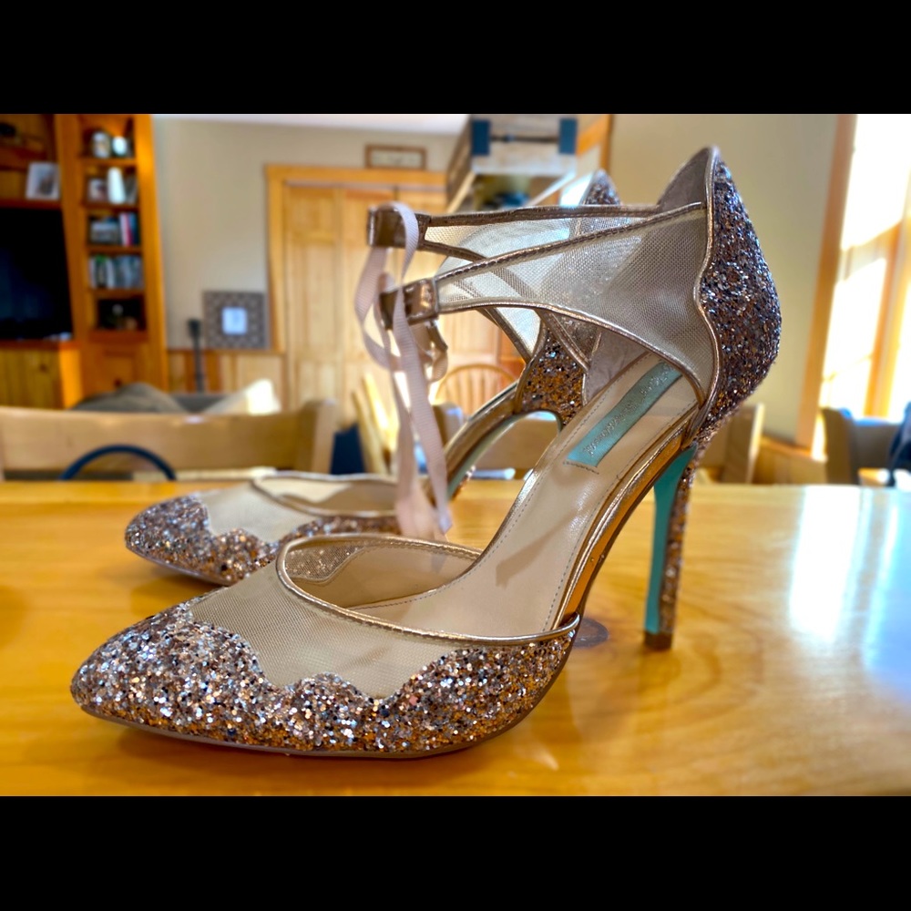 Betsey Johnson “Blue” collection wedding heels
